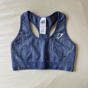 Marble blue gymshark sports bra